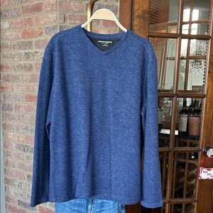 Johnston & Murphy Navy V-Neck Sweater